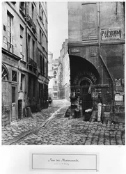 Rue des Marmousets, vanaf rue Saint-Landry, Parijs, 1858-78